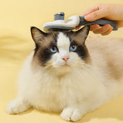 self-cleaning pet grooming brush, view 12 - MRSLM