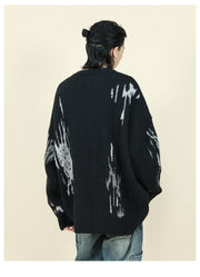 men's loose crew neck pullover sweater, view 10 - MRSLM
