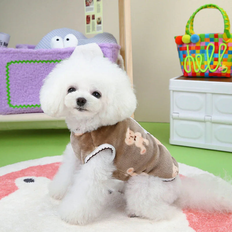 luxury fleece dog vest, view 9 - MRSLM
