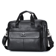 men's leather briefcase, view 3 - MRSLM