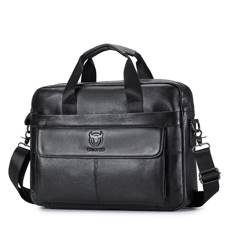 men's leather briefcase, view 3 - MRSLM