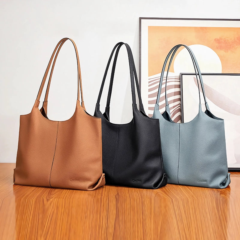 Women's versatile PVC leather tote bag - MRSLM
