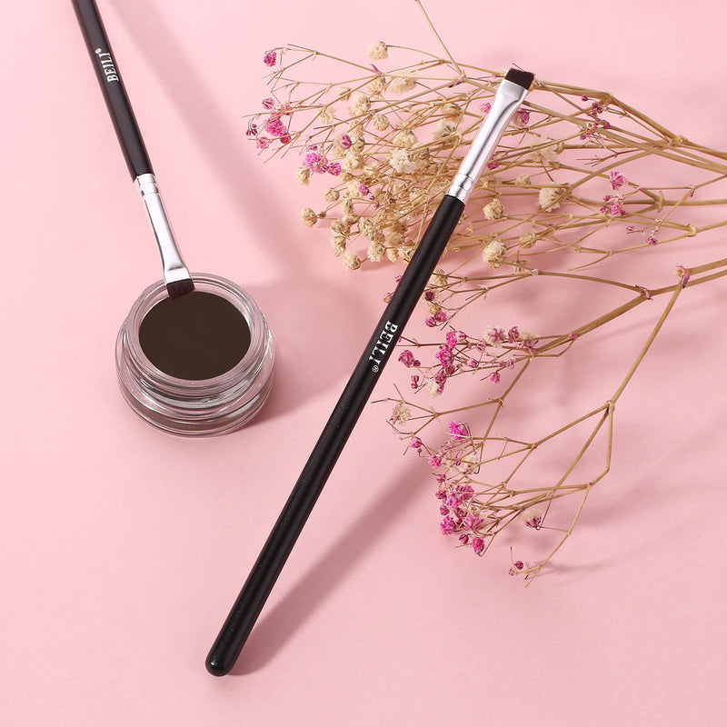 black eyebrow and eyeliner brush, view 4 - MRSLM