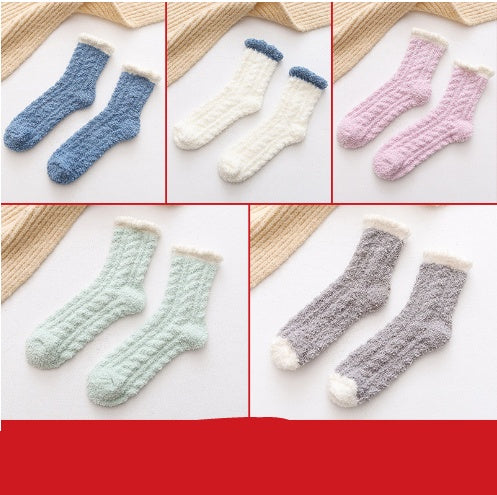 Women's fluffy thermal socks, view 12 - MRSLM
