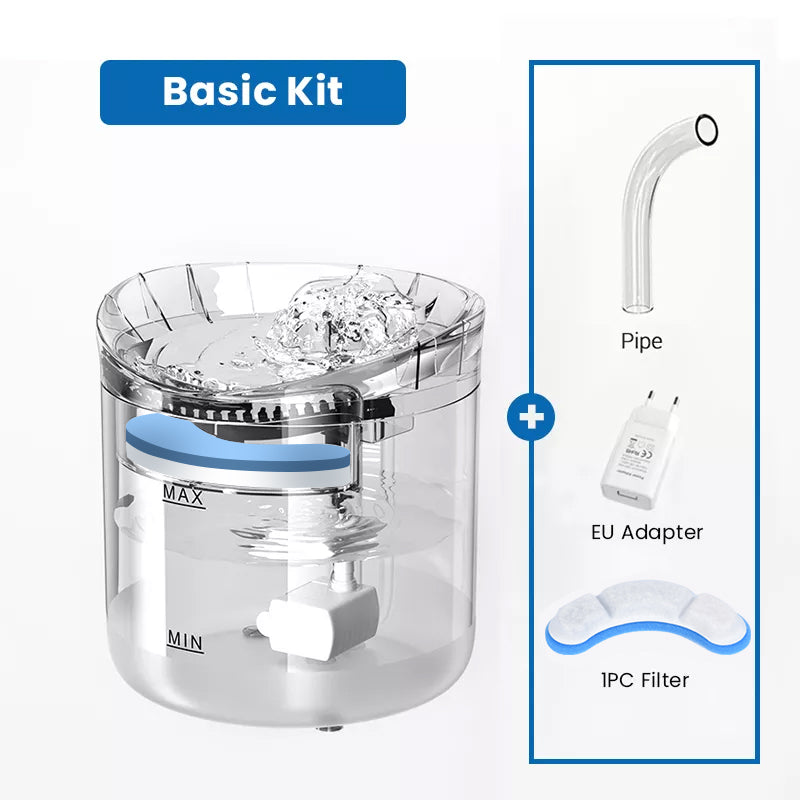 automatic cat water fountain, view 2 - MRSLM