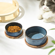 ergonomic ceramic cat and dog bowl, view 10 - MRSLM