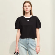 women's embroidered cotton t-shirt - MRSLM