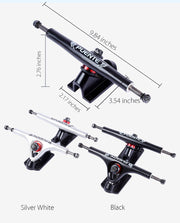 Skateboard truck bracket, view 2 - MRSLM