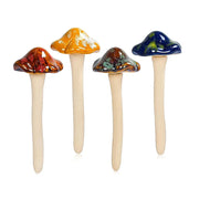4-piece ceramic garden mushroom ornaments, view 2 - MRSLM