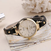 women's leather strap quartz watch, view 10 - MRSLM