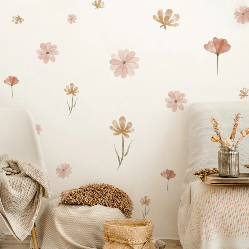 boho floral wall stickers, view 7 - MRSLM