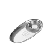 stainless steel bbq seasoning and snack plate, view 3 - MRSLM