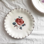 retro rose ceramic plate, view 10 - MRSLM