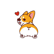 corgi dog pvc car sticker - MRSLM