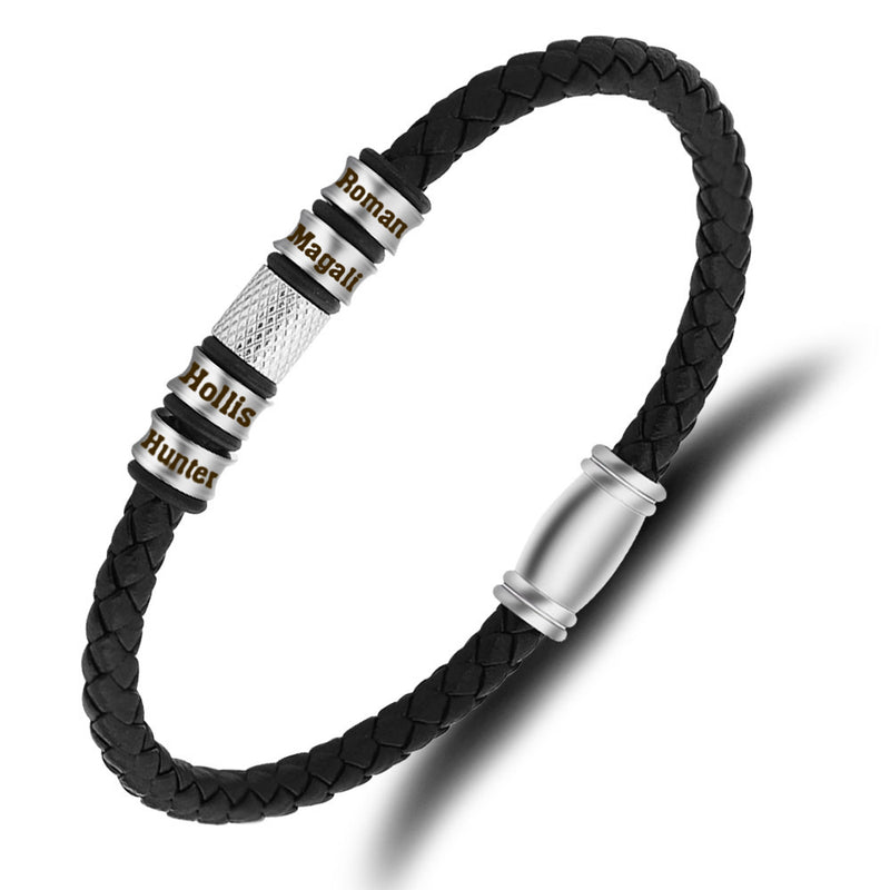 magnetic buckle rotating beads bracelet, view 2 - MRSLM