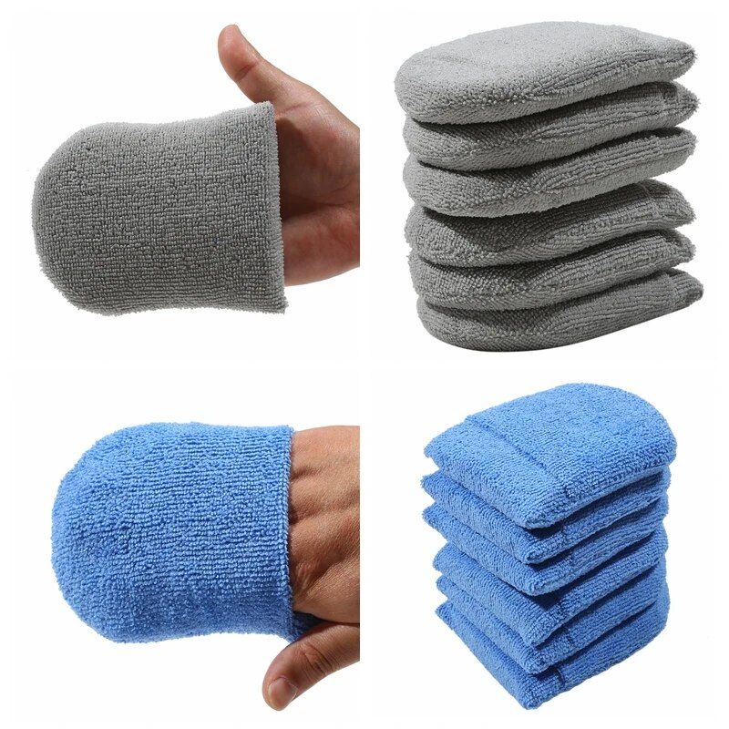 Microfiber car wax applicator pads, view 6 - MRSLM