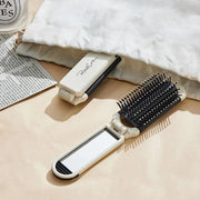 portable folding hairbrush, view 3 - MRSLM