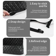 Luxury PU leather car seat organizer, view 6 - MRSLM