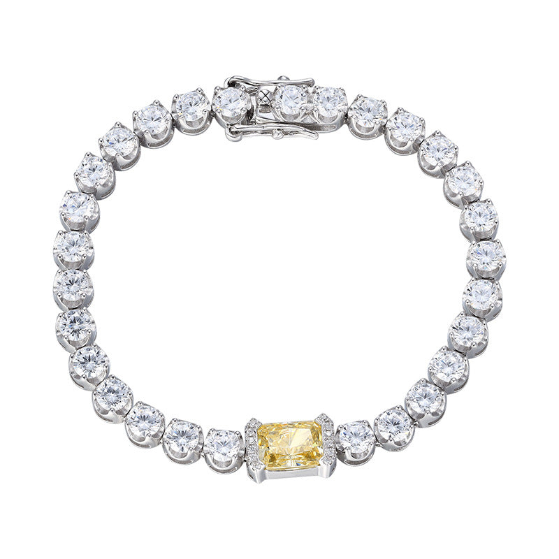 ice flower silver bracelet, view 5 - MRSLM