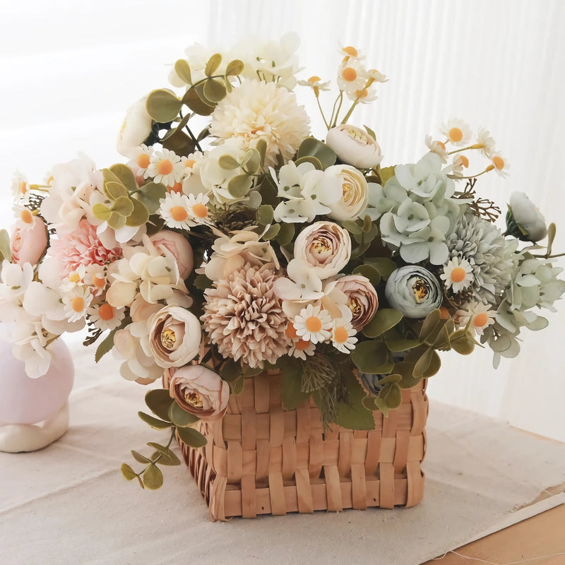 artificial silk rose bouquet, view 12 - MRSLM