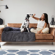 cozy fluffy large dog bed, view 3 - MRSLM
