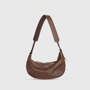 leather crossbody half-moon fanny pack, view 3 - MRSLM