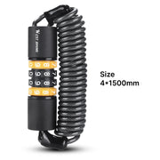 portable password cable lock, view 10 - MRSLM