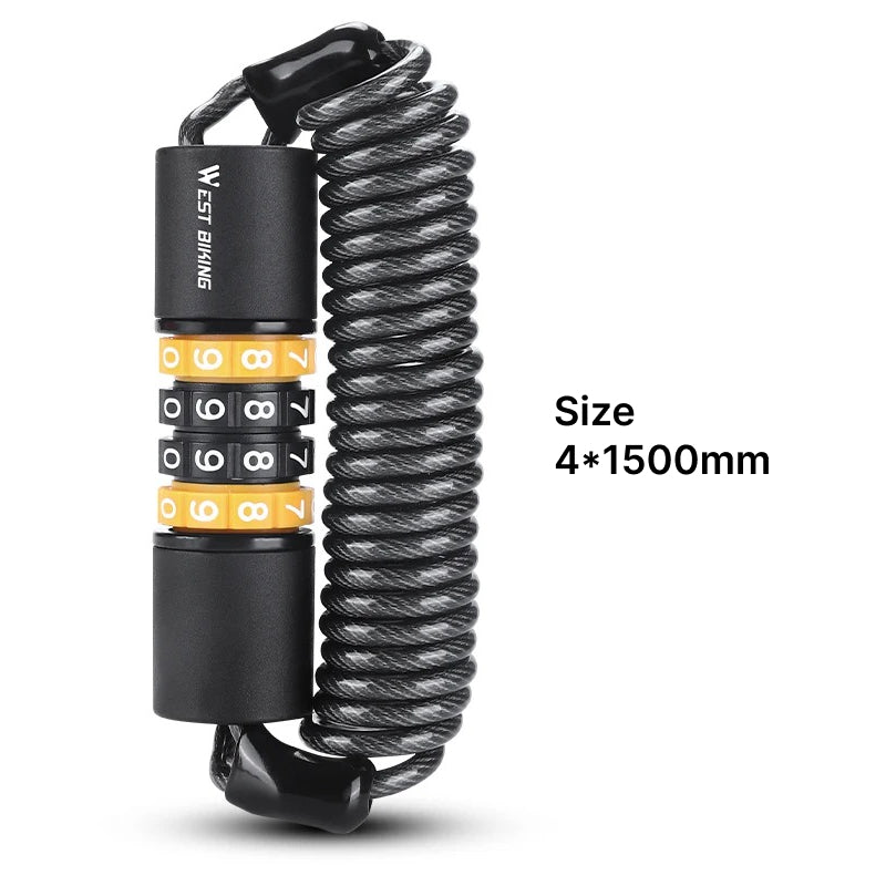 portable password cable lock, view 10 - MRSLM