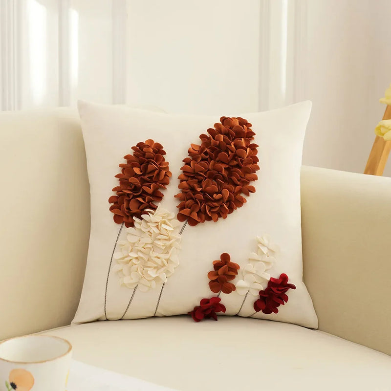 french rose patchwork cushion cover, view 3 - MRSLM