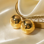 gold plated cutout drop earrings, view 7 - MRSLM