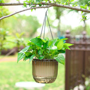 self-watering hanging flowerpot, view 9 - MRSLM