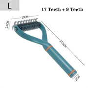 double-sided pet deshedding brush, view 5 - MRSLM