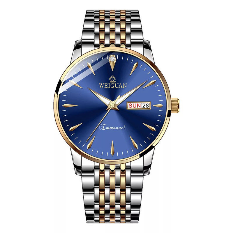 men's double calendar watch, view 8 - MRSLM