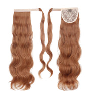 blonde wavy clip-in ponytail extension, view 9 - MRSLM