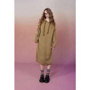 plus size hoodie knitted dress, view 3 - MRSLM