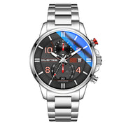 men's quartz watch stainless steel strap, view 2 - MRSLM