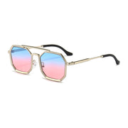 polygonal double bridge sunglasses, view 11 - MRSLM