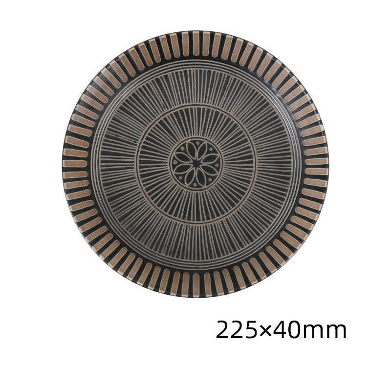 Japanese style pottery dish, view 5 - MRSLM