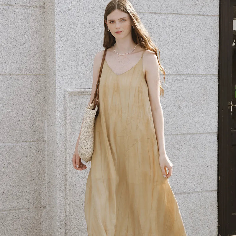 v-neck linen sundress - MRSLM