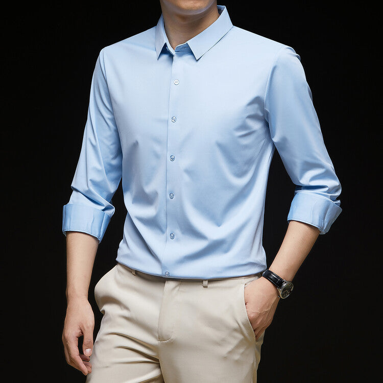 Business slim fit casual shirt, view 12 - MRSLM