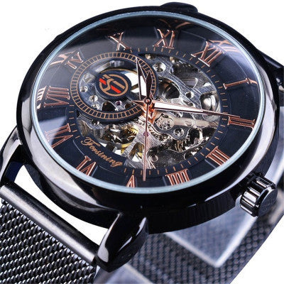 men's hollow mechanical watch, view 8 - MRSLM