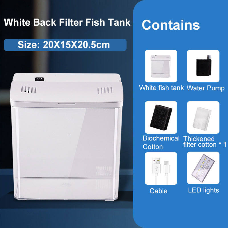 compact LED fish tank, view 3 - MRSLM