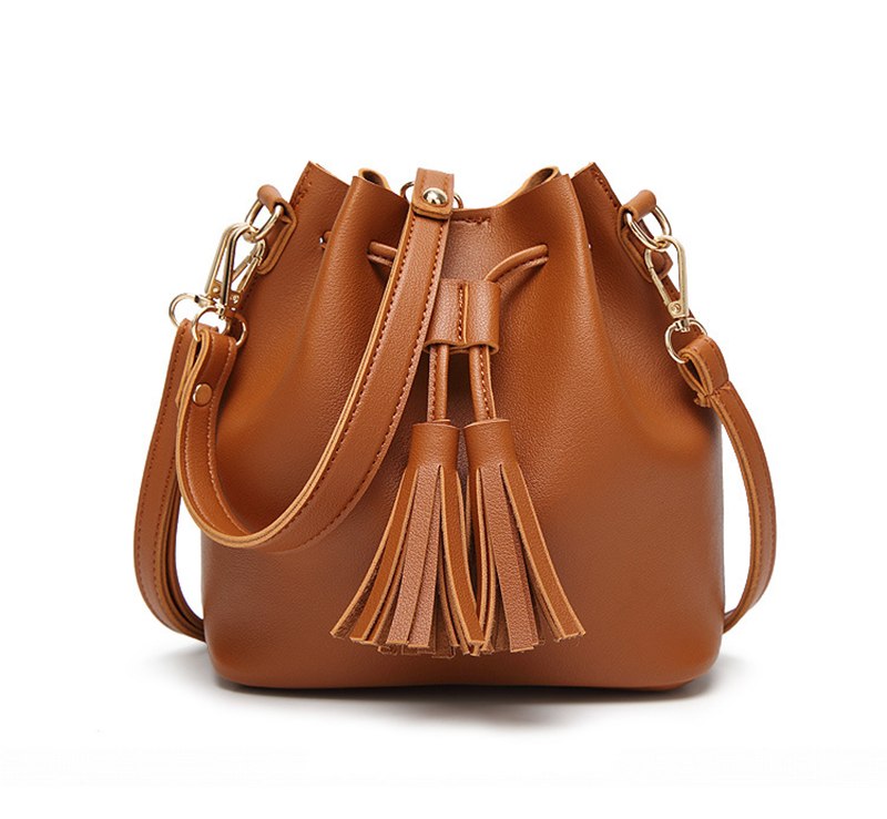 small tassel bucket bag, view 2 - MRSLM