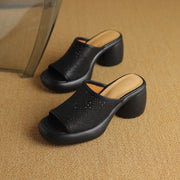open toe chunky heel sandals, view 26 - MRSLM