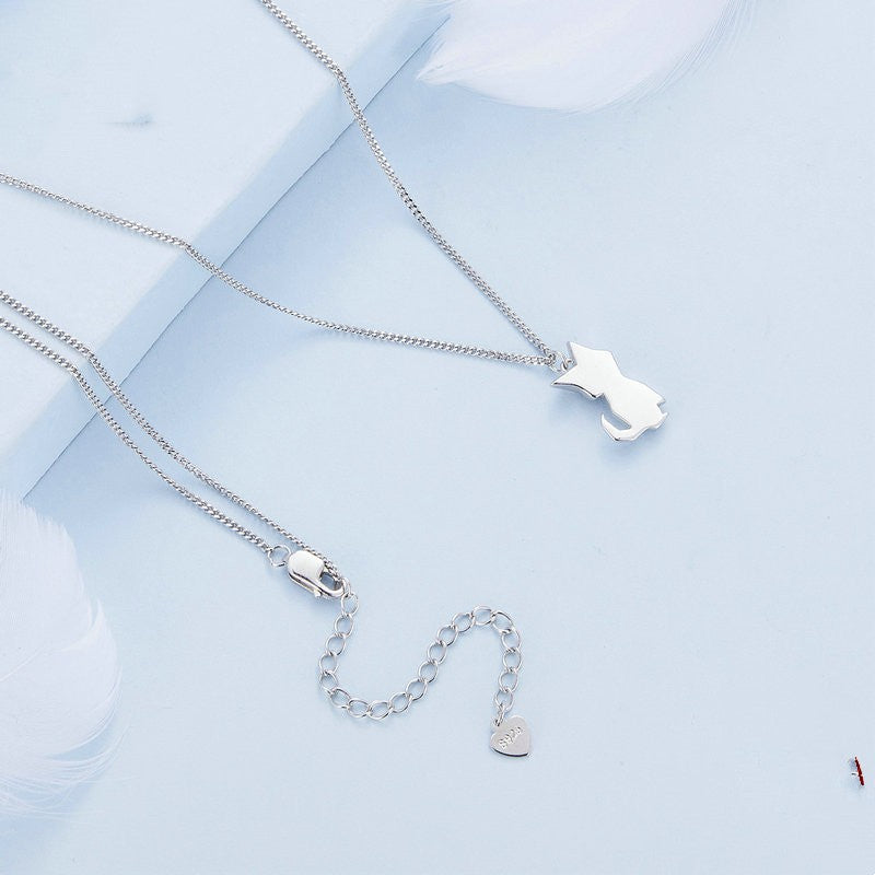 origami little fox necklace, view 2 - MRSLM