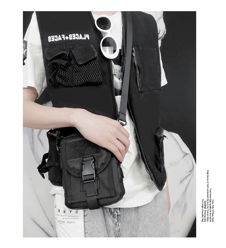 small canvas crossbody bag, view 6 - MRSLM