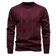 Men's warm crew neck knit sweater, view 4 - MRSLM