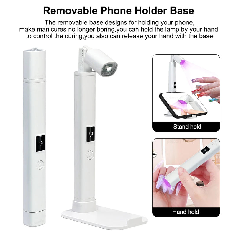 portable uv led nail lamp, view 7 - MRSLM
