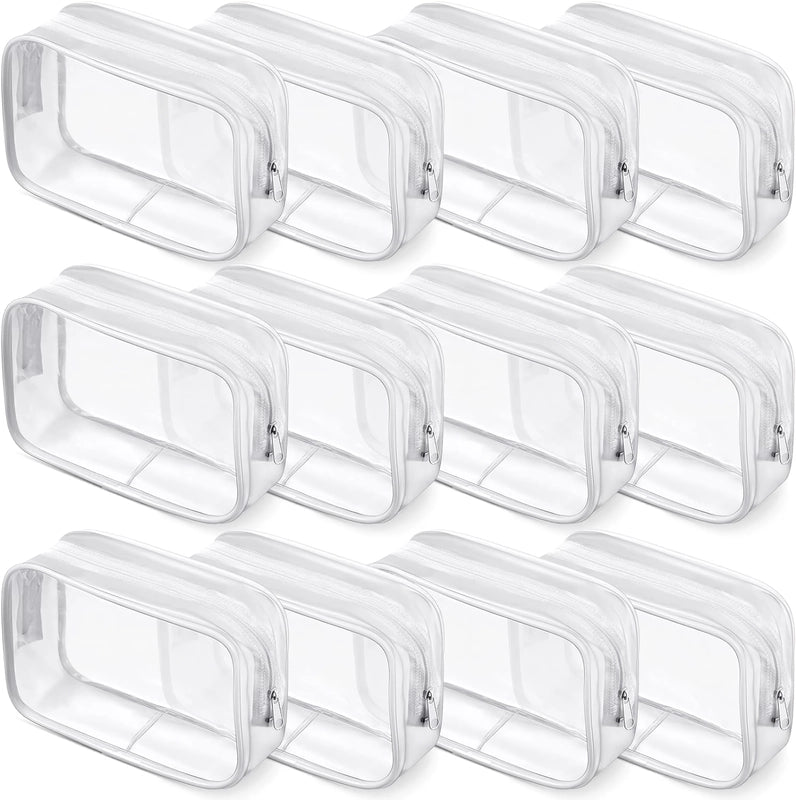 clear pvc travel makeup bag, view 9 - MRSLM