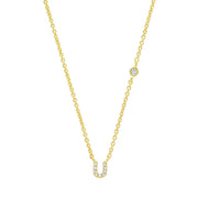 letter pendant necklace, view 11 - MRSLM